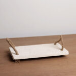 Elegant Rectangular Stone Tray - 27cm x 16 cm