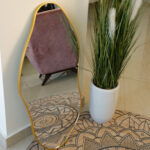 Nordic Full Body Decorative Wall Mirror - 105H x 50W cm - Available in White, Black, and Gold