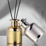 Premium Aroma Diffuser – 150ml Metallic Silver & Gold | Luxury Fragrances: Citrus, Cedar, Sandalwood & More