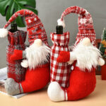 Christmas Wine Bottle Covers - Santa Claus Bottle Bag for Holidays