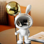 Creative Space Rabbit Figurines - Stylish Home Decoration & Key Storage