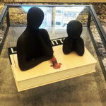 Abstract Character Ornament - Frosted Ceramic Art for Modern Homes