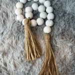 Elegant Decorative Stone Rosary - 75 cm