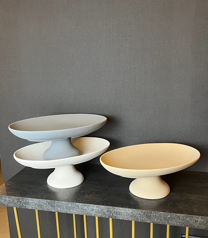 Modern Ceramic Pedestal Bowl