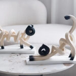 EtucTeq Resin Cat Sculpture