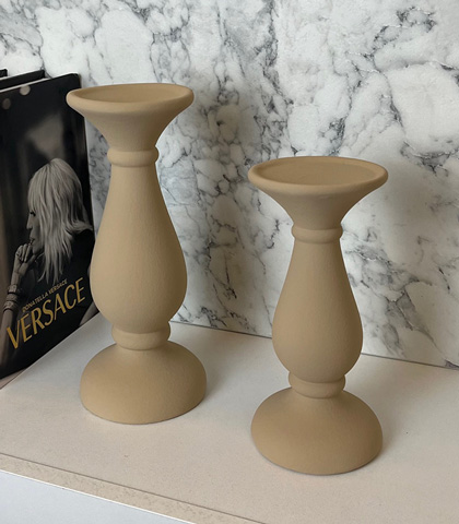 Nordic Ceramic Candle Vases