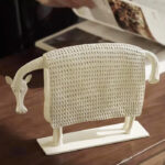 Modern White Metal Armour Horse – Abstract Art Sculpture for Home & Office Decor