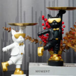 Nordic Light Luxury Resin Dog Tray