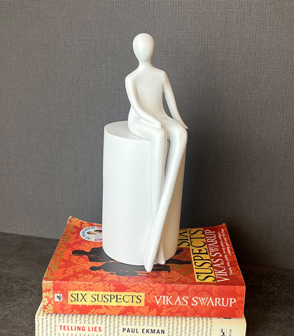 Elegant Poised Lady Figurine