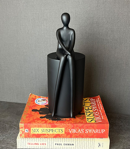 Elegant Poised Lady Figurine