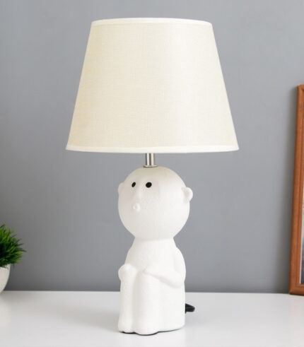 Modern White - Gray Ceramic Table Lamp