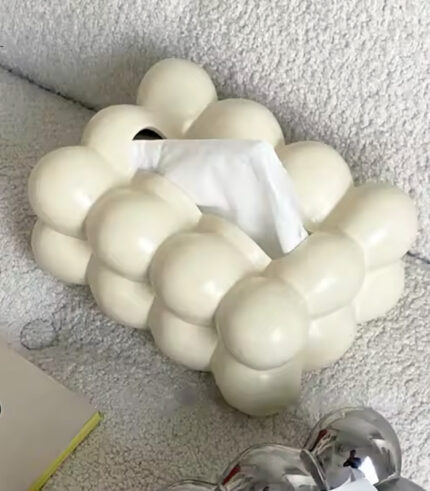 Off-White Cloud Design Tissue Box