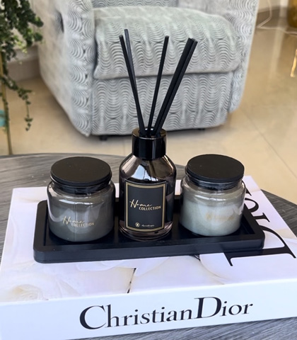 Luxury Diffuser & Candle Set with Tray