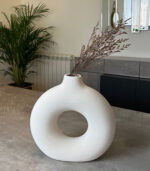 Modern O-Shaped Ceramic Vase