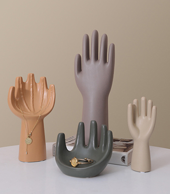 Creative Ceramic Hand Jewelry Holders