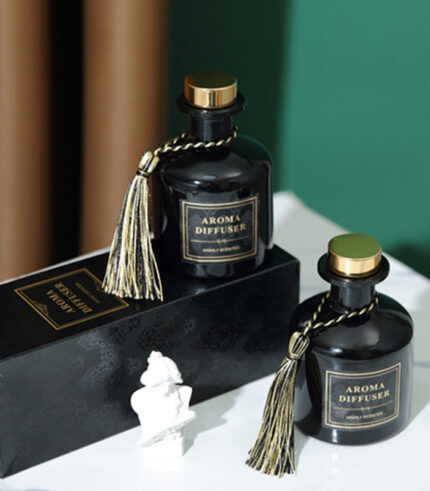 220ml Black Reed Diffuser with Tassel & Sticks