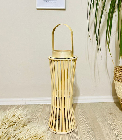 Bamboo Lantern Candle Holder