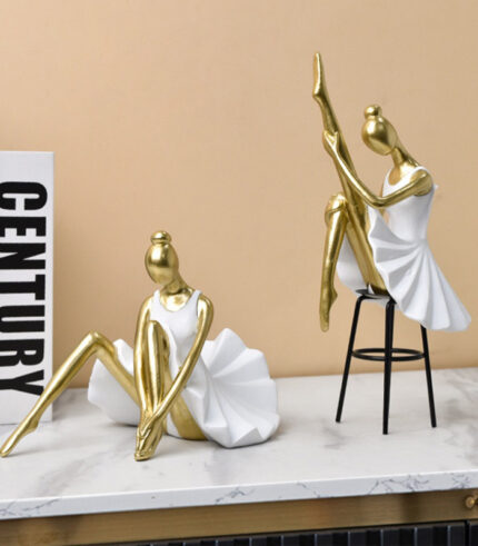 Modern Art Ballet Dancer Figurine