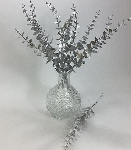 Greenrain Silver Artificial Eucalyptus Leaves