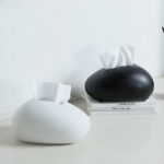 Modern Frosted Ceramic Tissue Box