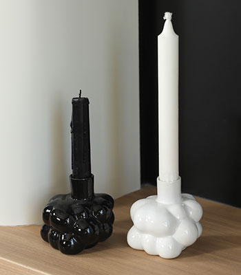 Nordic Geometric Porcelain Candle Holder