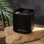 Square Borosilicate Glass Scented Candle