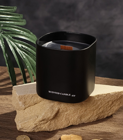 Square Borosilicate Glass Scented Candle
