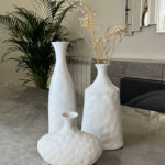 Modern Art Style Morandi White Ceramic Vase