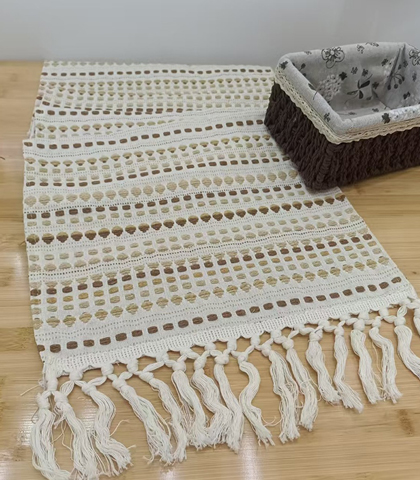 Beige Table Runner