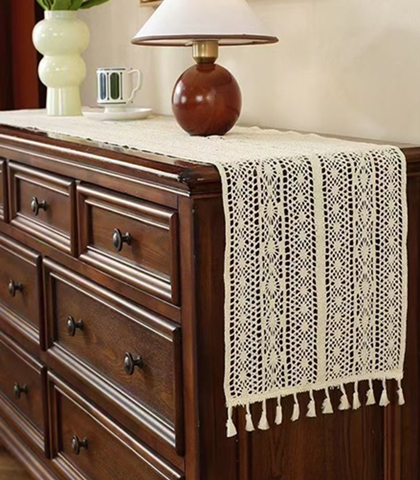 Beige Table Runner