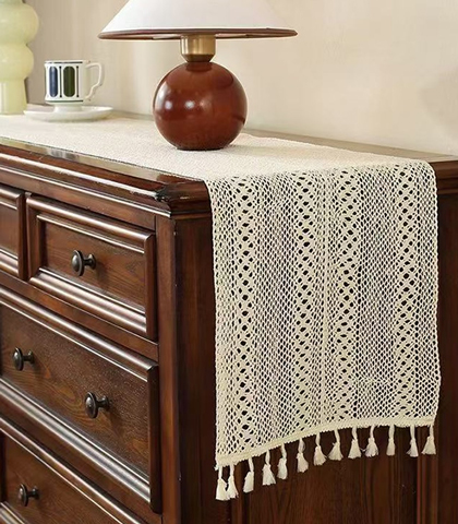 Beige Table Runner