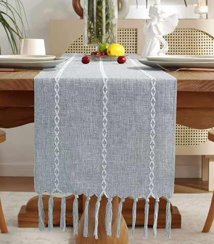 Gray Table Runner