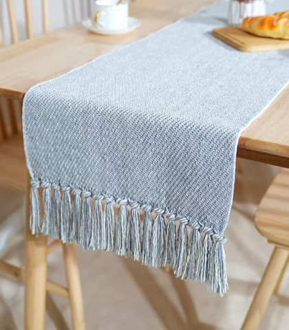 Gray Table Runner