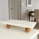 Marble Tray with Wood Base