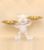 Modern Mickey Mouse Statue with Dual Trays