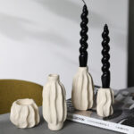 Nordic Ceramic Taper Candle Holders