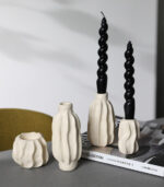 Nordic Ceramic Taper Candle Holders