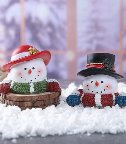 Glowing Resin Snowman Doll