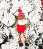 LED Christmas Tree Decorations – Cartoon Santa & Snowman Ornaments for Holiday Décor - Image 3