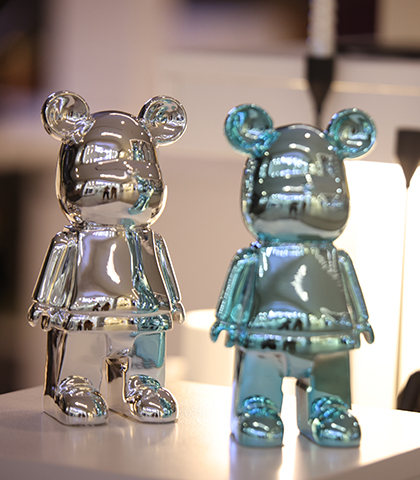Violent Bear Ceramic Decoration