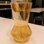 Modern Glass Vase – Amber Color