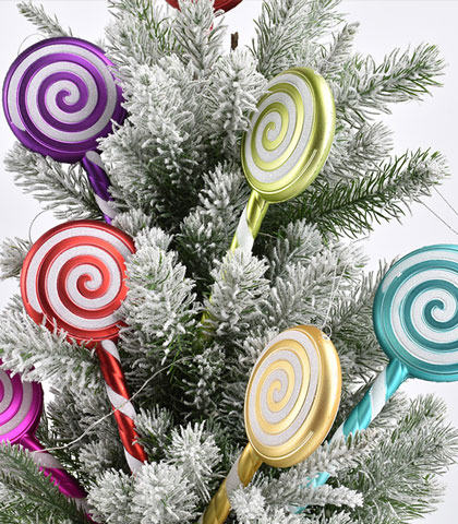 Large Lollipop Christmas Tree Decorations