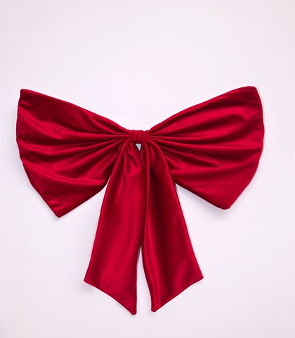 Red Velour Christmas Bow