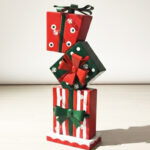 Metal Christmas Gift Boxes Sculpture