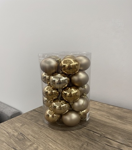 Large Gold Christmas Ornaments