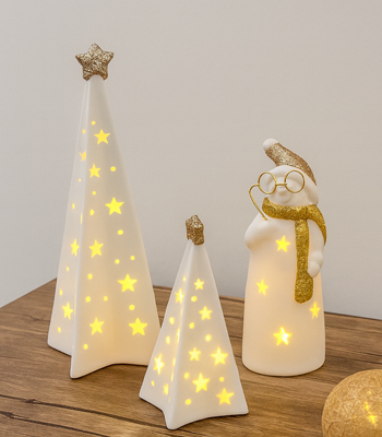Ceramic LED Christmas Trio