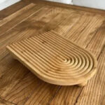 Oval Bamboo Tray with Base