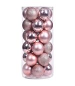 Large Pink Christmas Ornament Balls