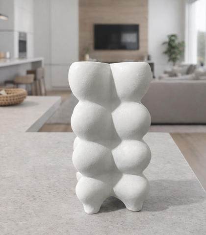 Modern White Ceramic Vase