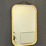 Mirror with Wooden Frame